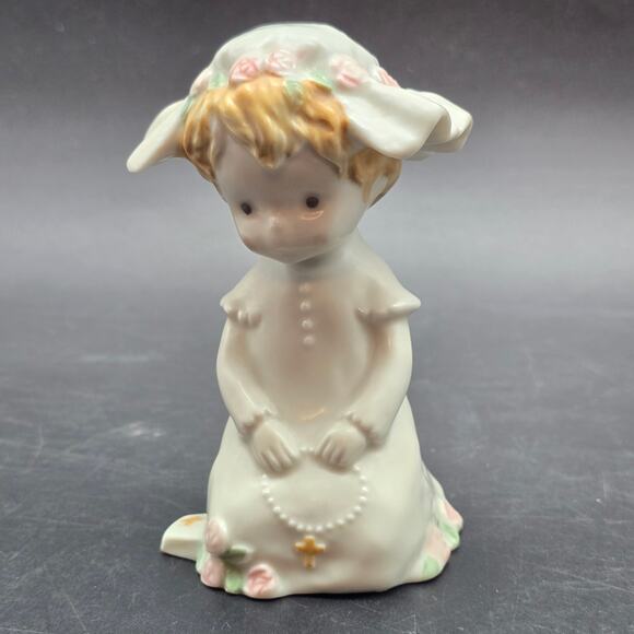 Kinka Enesco First Holy Communion Girl Figurine 1988 - Picture 6 of 7